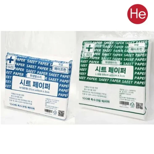HE 시트페이퍼 위생 방수지 M ,L 100매