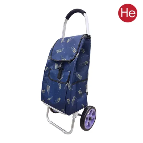 접이식 핸드 빅네이비 고급쇼핑카트