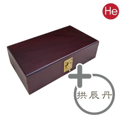 체리 공진단상자 10환 공진단 메탈스티커 포함 우드 원목 나무 적색 레드 공진단
