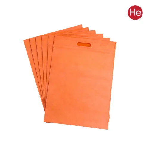 링타공 부직포 주머니 가방 오렌지색 70g 선물 포장 행사 답례품 쇼핑백