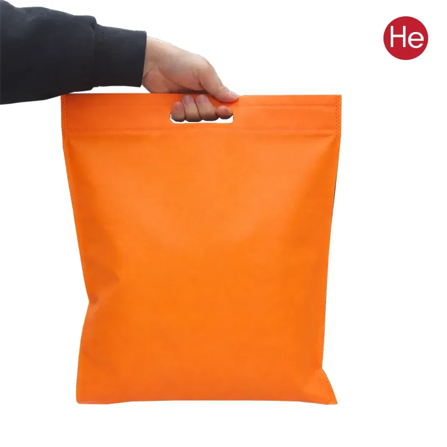 링타공 부직포 주머니 가방 오렌지색 70g 선물 포장 행사 답례품 쇼핑백