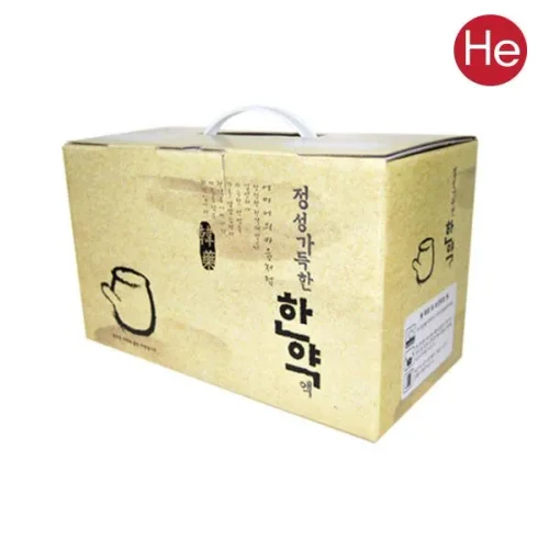 HE 약보따리 중 한약박스 기성고급형 40장 / 약박스 포장용 택배용 한의원 파우치