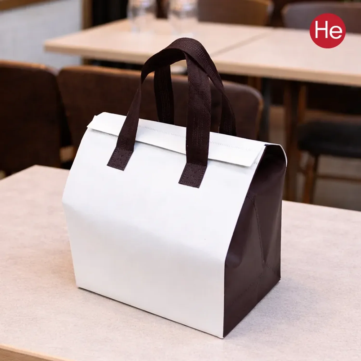 경옥고 상자용 밸크로 부직포가방 D호 2장 일회용 보온 보냉백 휴대용 손잡이