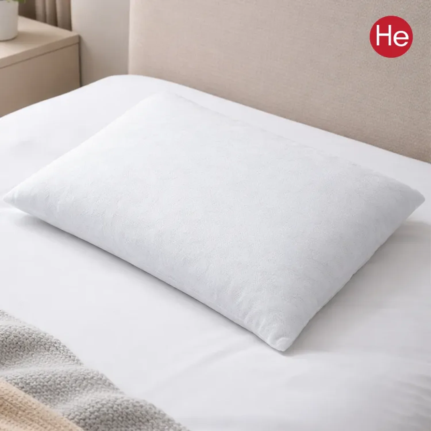 에이치이바이오 바이오칩 사각메쉬베개 화이트 연질 사이즈 (중)30X50