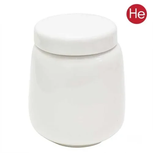 깊은백자단지 1.2kg A형 소금단지 경옥고단지 국산 도자기 꿀 소금 된장 고추장 항아리 